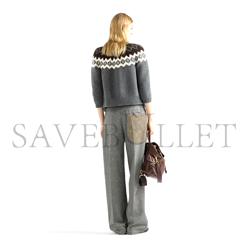 PRADA WOOL AND CASHMERE CARDIGAN P25O13